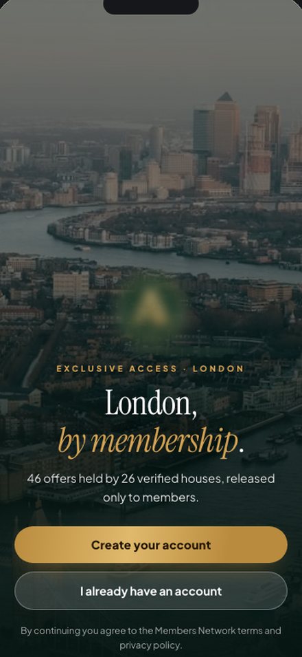 Members-Only Business Directory with Deal-Code Redemption mobile screen